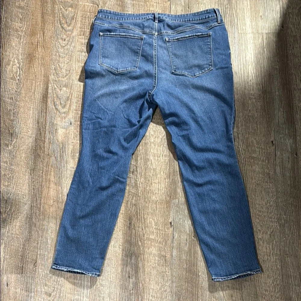 Old Navy Women's Dark Blue Pop Icon High Rise Skinny Jeans - Picture 5 of 6